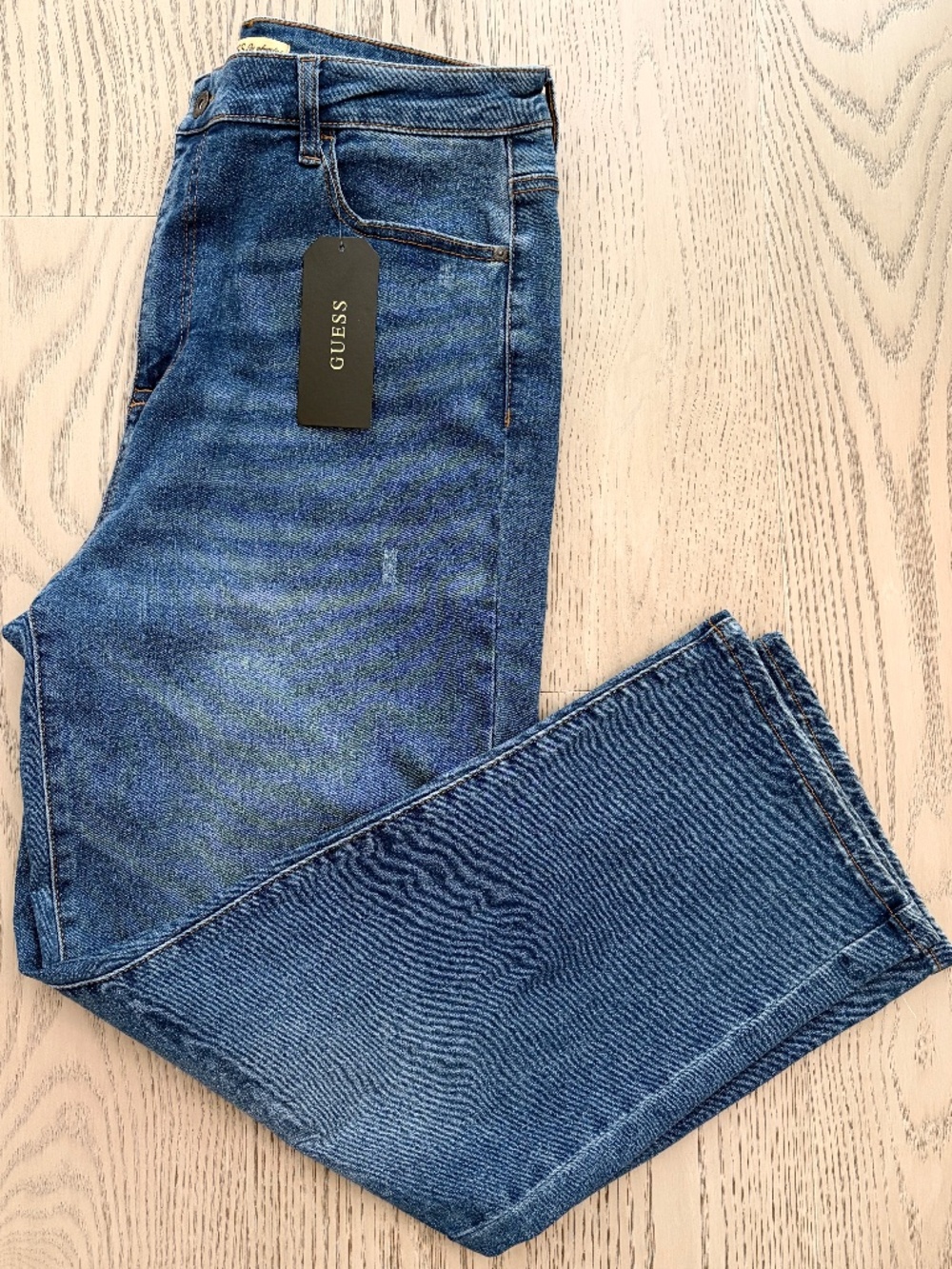 Guess, Jeans, Jolene, Ultra High-Rise, Straight-Leg Jeans, Size 32W x 28L, New